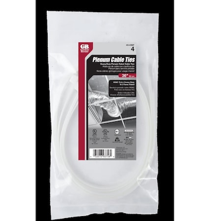 Vortex Cable Tie, 48 in L, Natural, 180 lb Strength VO3673503